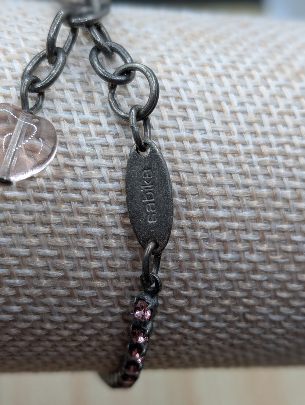 Sabika Pink Crystal Bracelet - Picture 2 of 3
